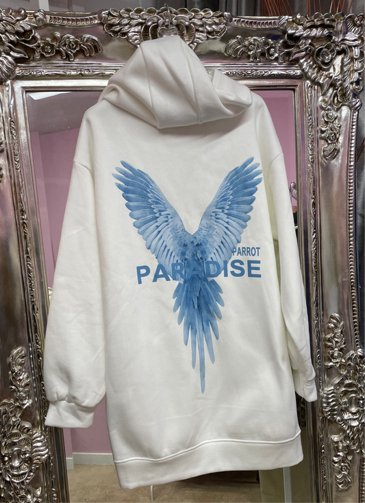 Parots paradise graphic hoodie