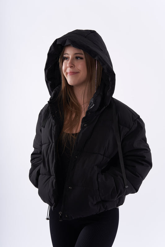 Holly hooded puffer coat with detachable hood