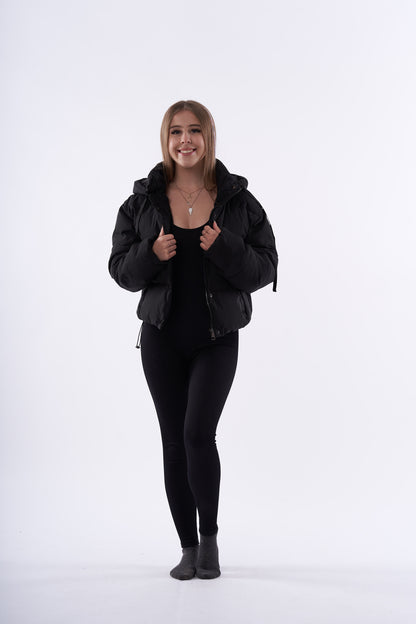 Holly hooded puffer coat with detachable hood