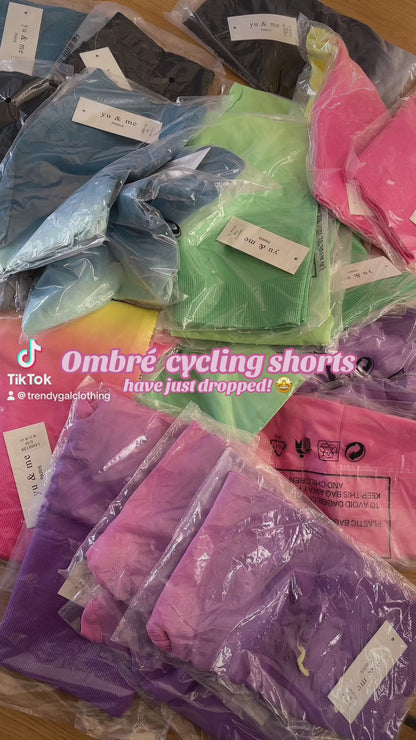 Ombré cycling shorts